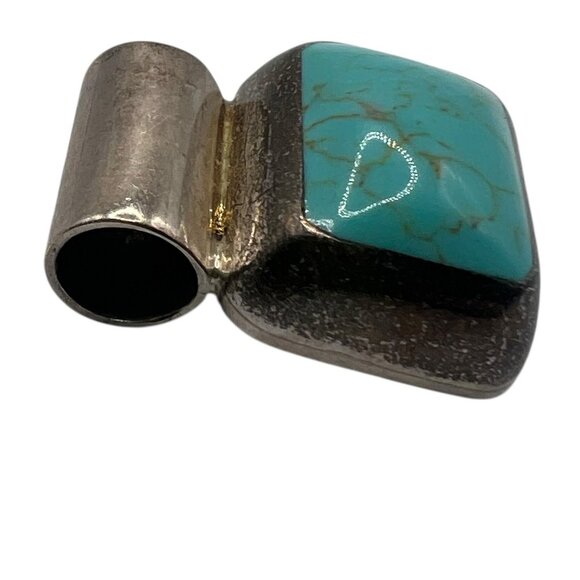 Mexico 925 Turquoise Pendant Lot Sterling Silver Southwestern Boho Artisan VTG - Picture 3 of 13